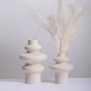 Nordic Beige Ceramic Dried Flower Vase - CHAL